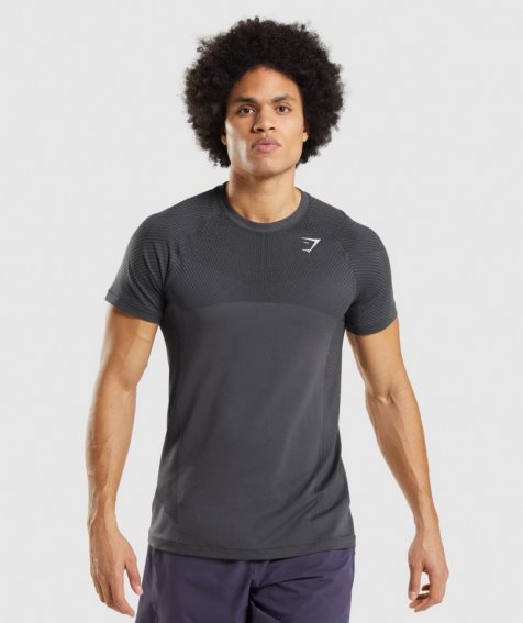 Men's Gymshark Apex Seamless T-Shirts Black | CA 173N60